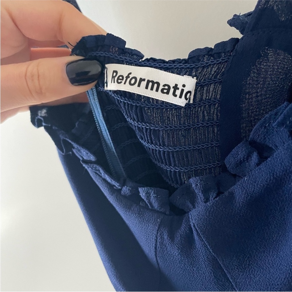 Reformation Navy Maxi Dress - Picture 3 of 5